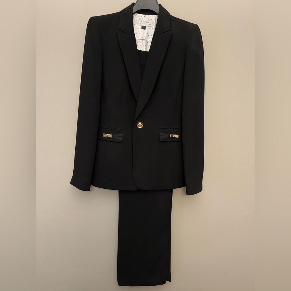 Women’s Suit with Bow Embellishments